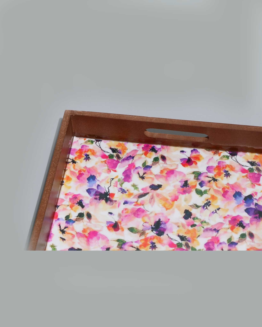 Rajouri printed wooden tray
