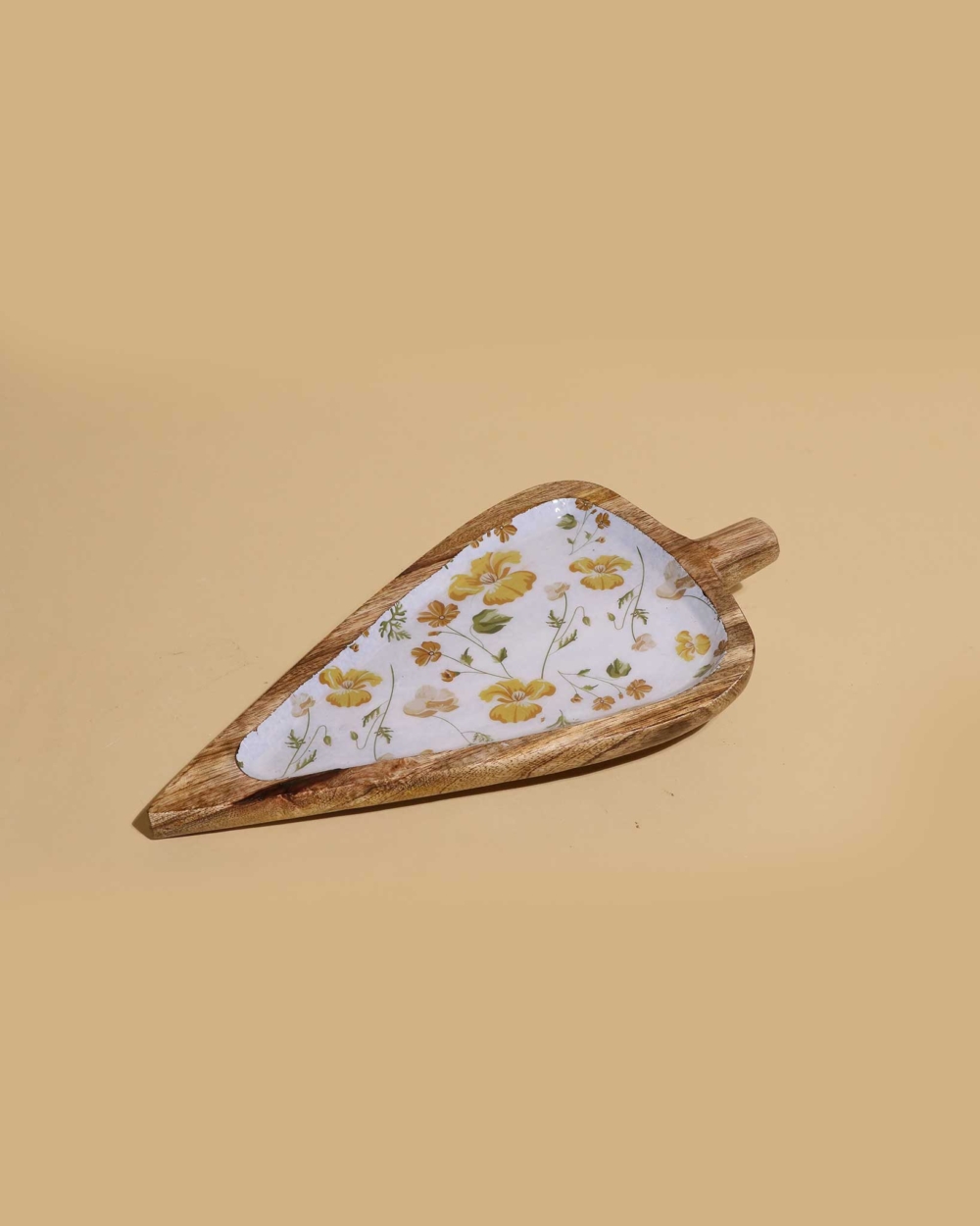 Panna Multipurpose Leaf Shape Fusion wooden Platter