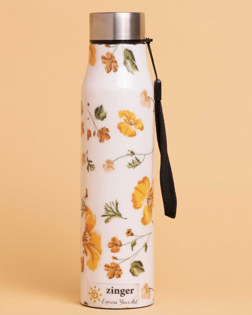 Pansy Print Stainless Steel bottle